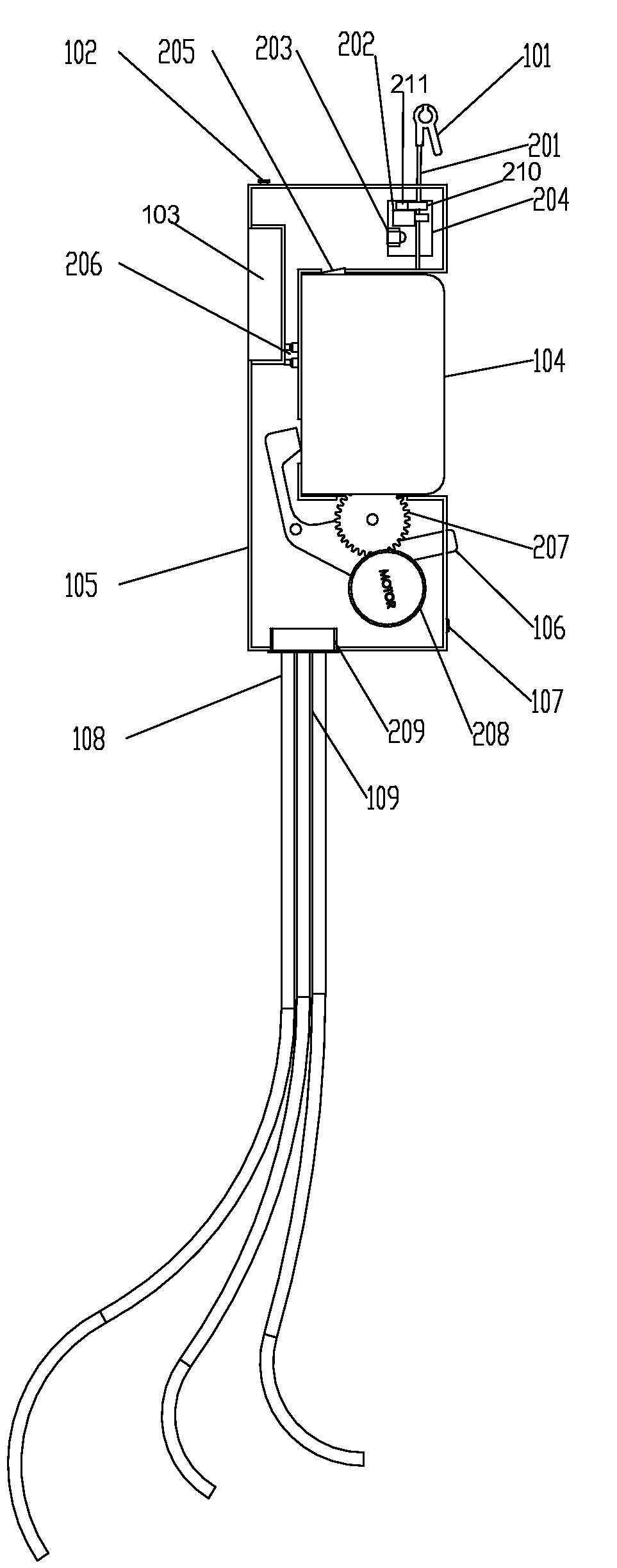 ECG cable management system