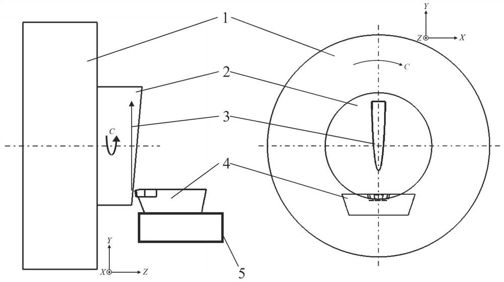 Ultra-precise deterministic scribing processing system and method for secondary clamping of high-hardness and high-brittleness material