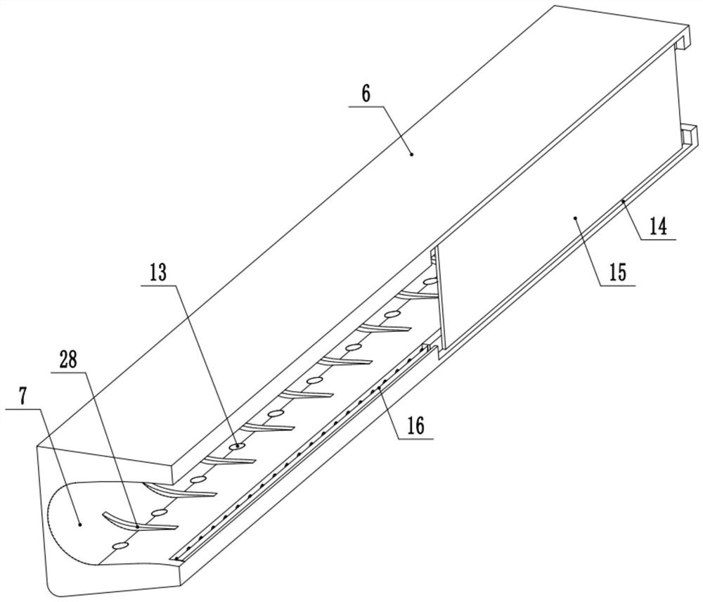 Separated cable bridge for building installation