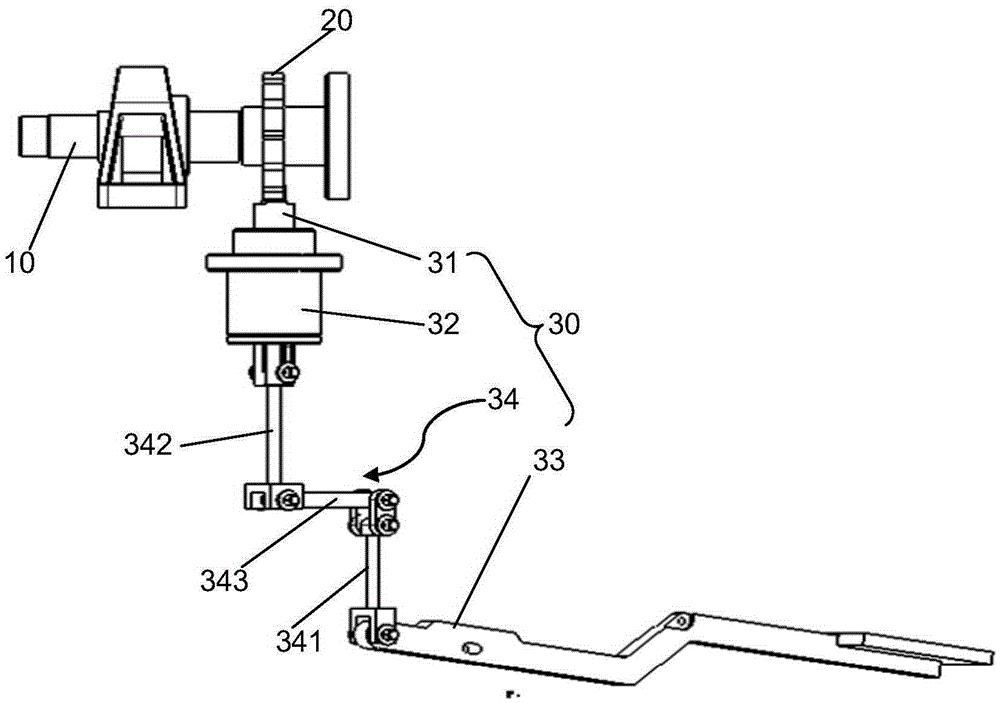 Locking mechanism of overturning clamp