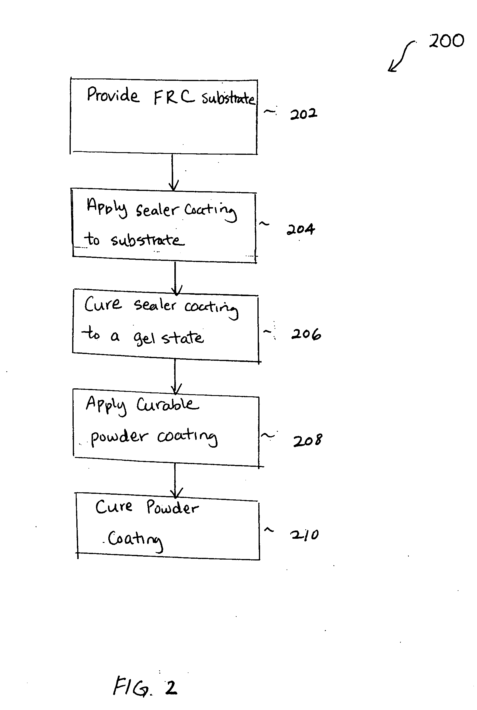 Composite cement article incorporating a powder coating and methods of making same