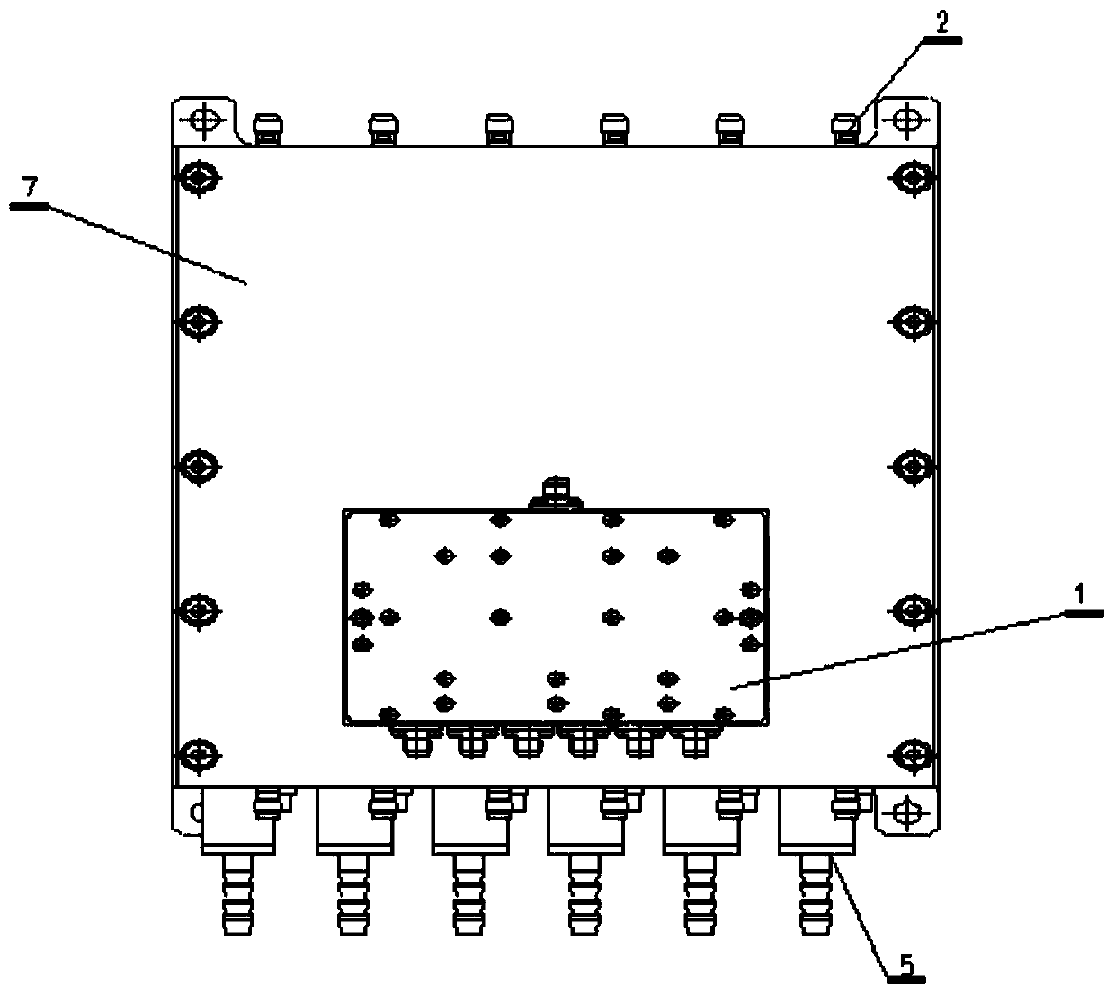 8-12GHz high-power solid-state power amplifier assembly