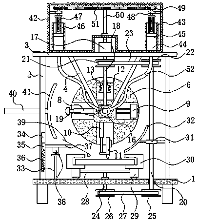 Compensation type switchable concrete block multi-performance detection equipment