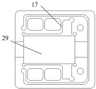 Testing device and testing method for high-temperature fatigue property of microelement under compound stress