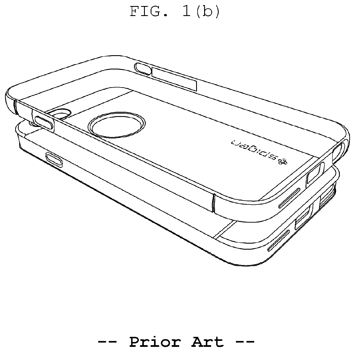 Case, having soft protective cover and hard protective frame, for electronic devices