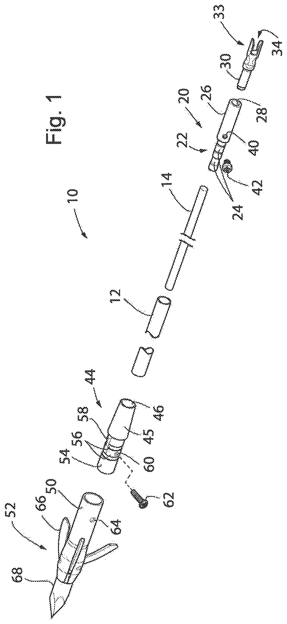 Reduced diameter bow fishing arrow