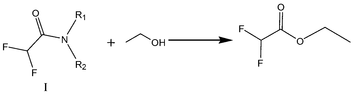 Preparation method of ethyl difluoroacetate and intermediate thereof