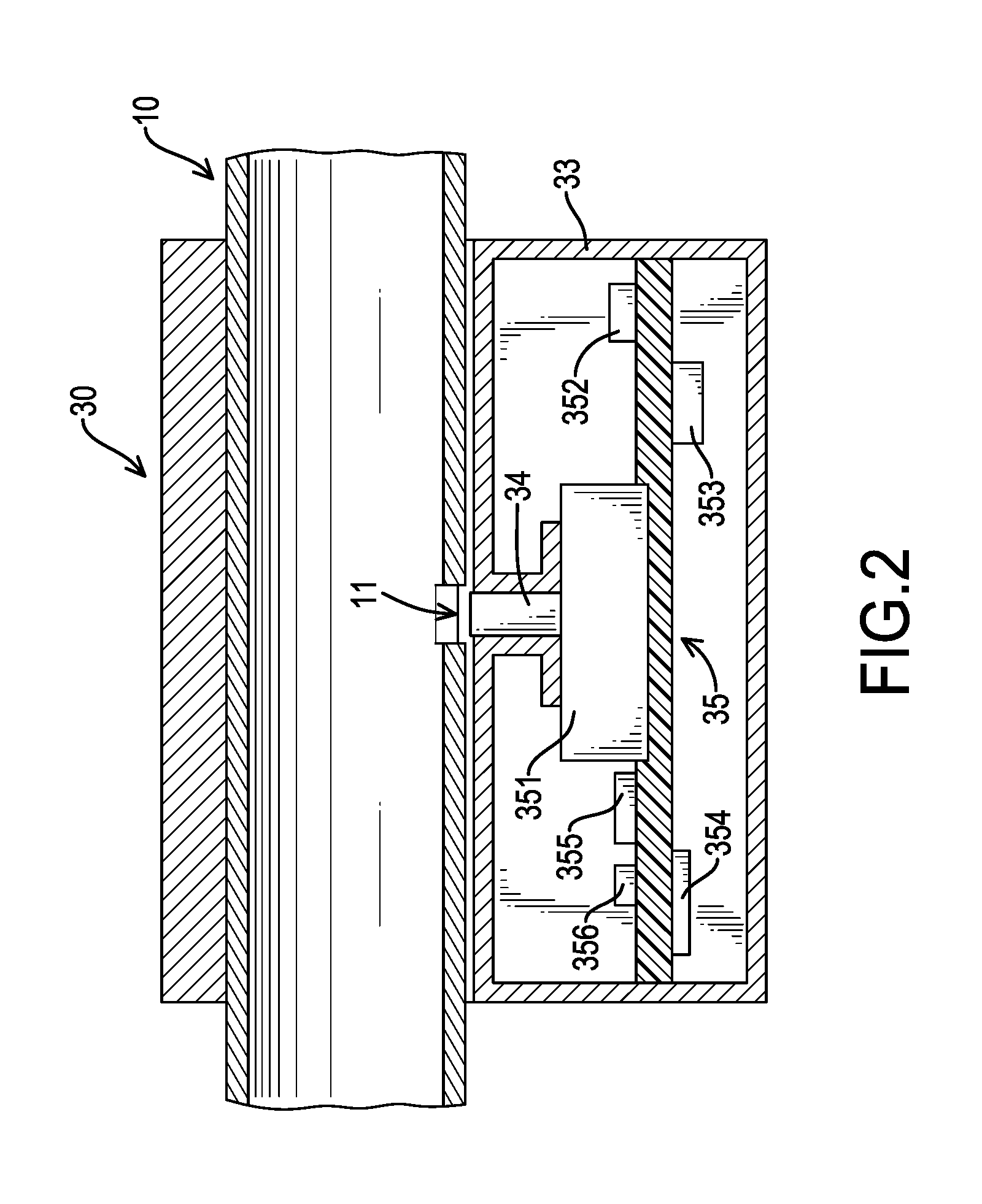 Pressure detection device for a blowgun