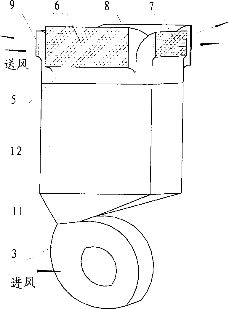 Cabinet air-conditioner with multi-directional air-blowing