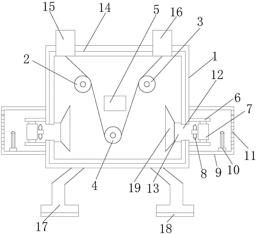 Textile cloth drying device capable of conducting fast drying