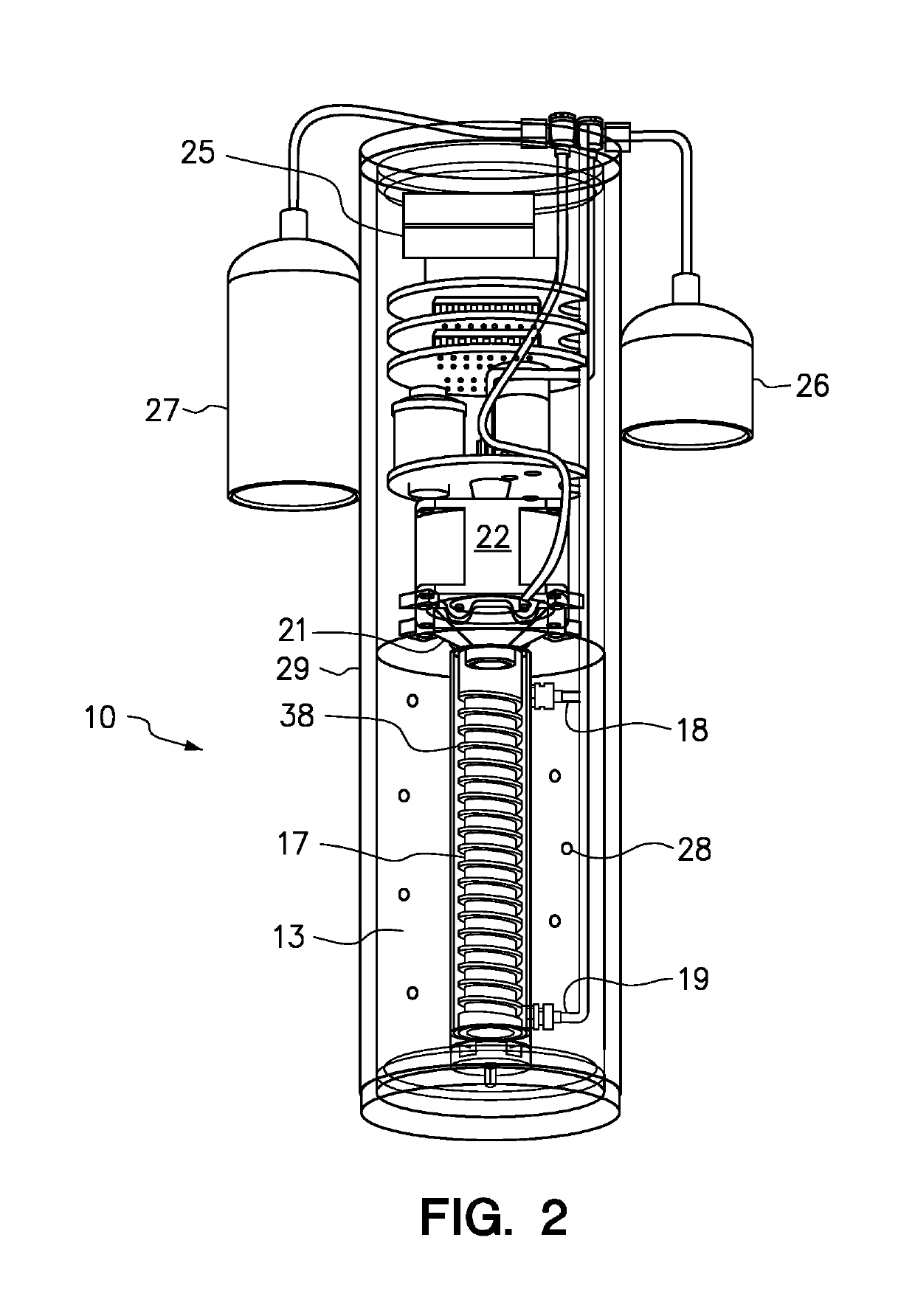 Submersible warming device