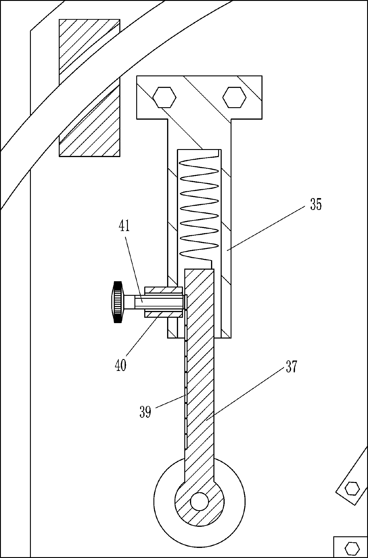 Thin steel plate bending device