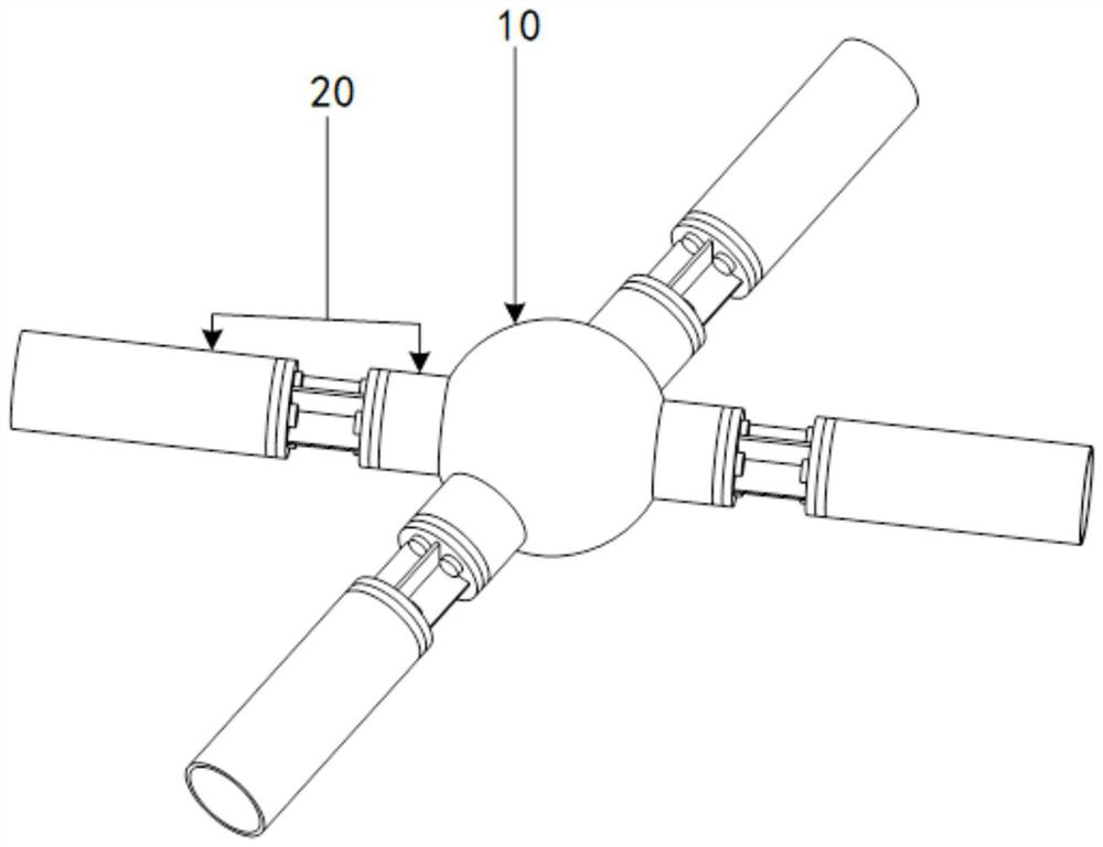 Novel large-span repairable fabricated joint and fabricated method