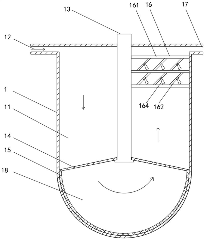 An ecological treatment device for river sewage