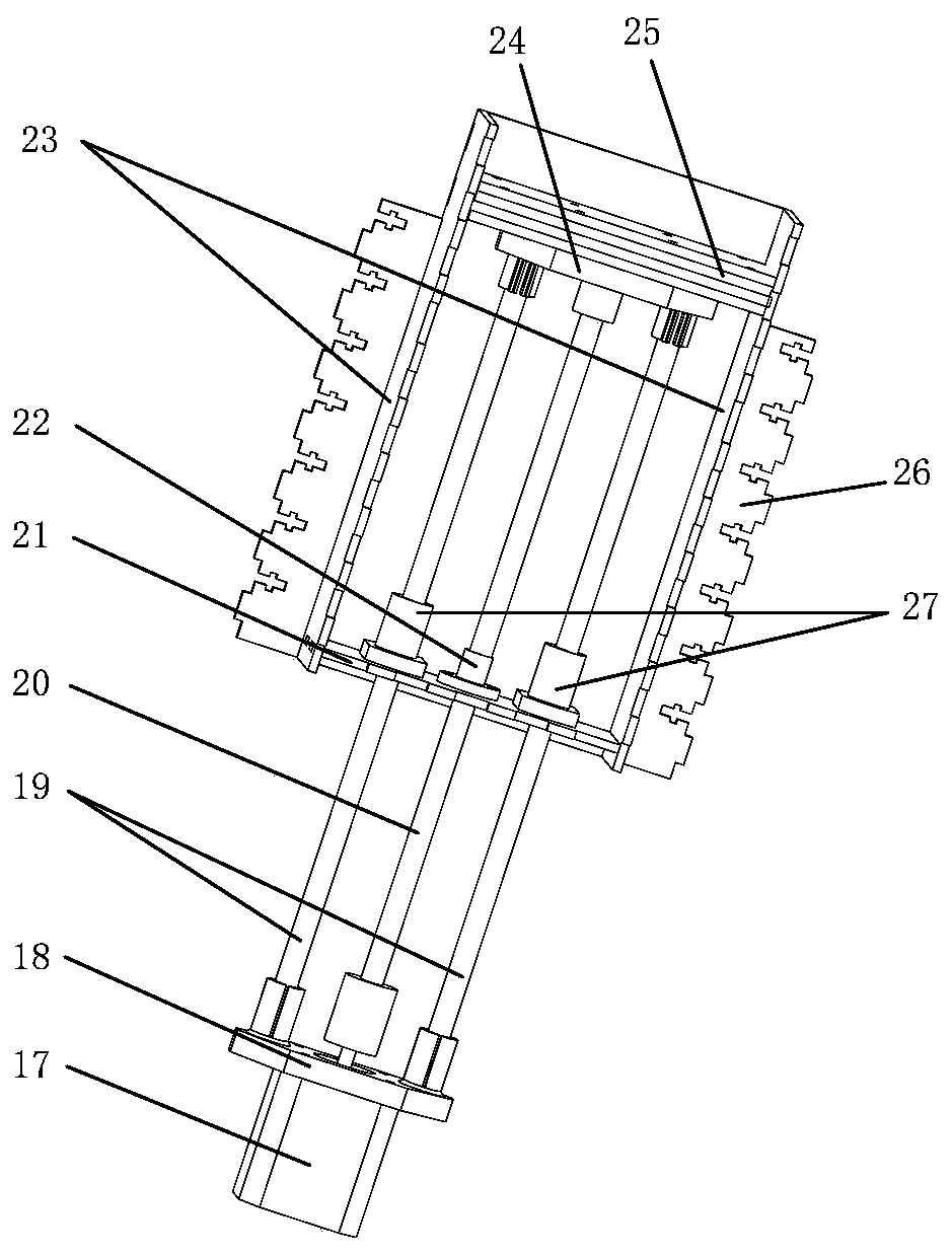 A laser powder rapid sintering powder spreading device