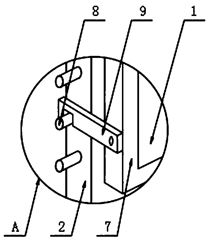 Safety protection device for night construction of constructional engineering