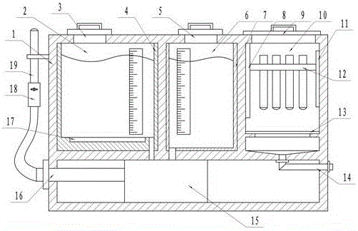 Clinical atomizing cleaning and sterilizing device suitable for gynaecological nursing