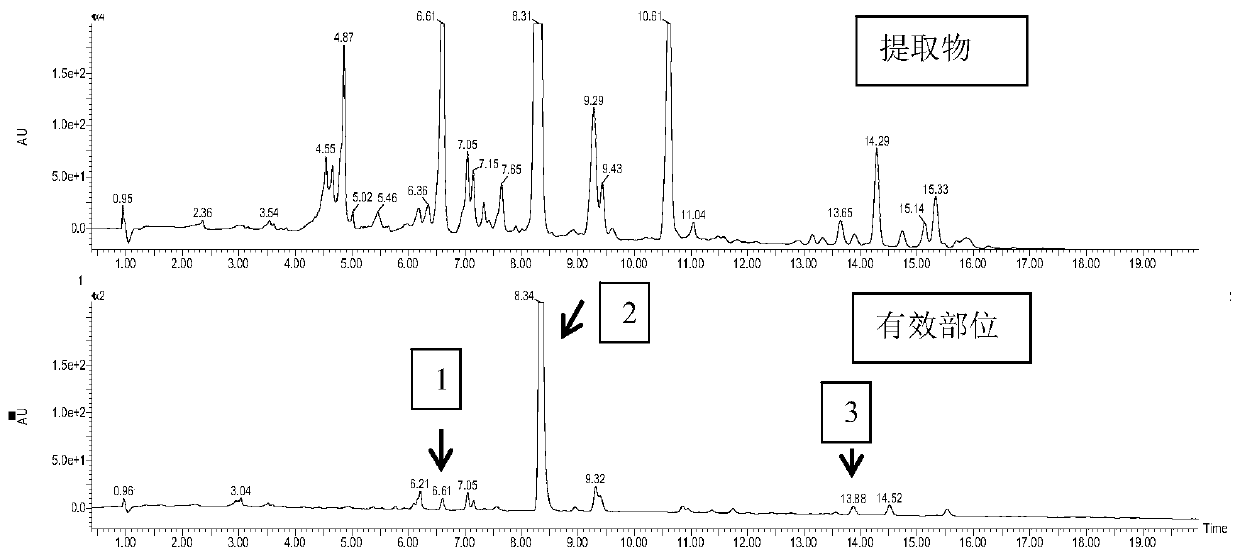 Preparation method of anti-tumor effective part in hibiscus tiliaceus and application thereof