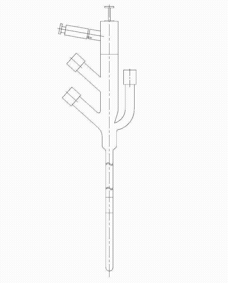 Anti-blockage easily inserted three-cavity catheter device