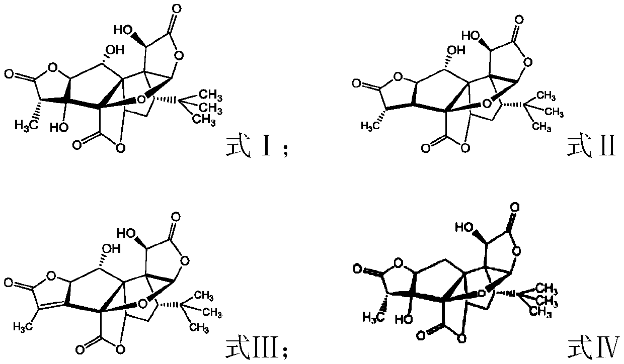 Ginkgolide B raw material and preparation method thereof