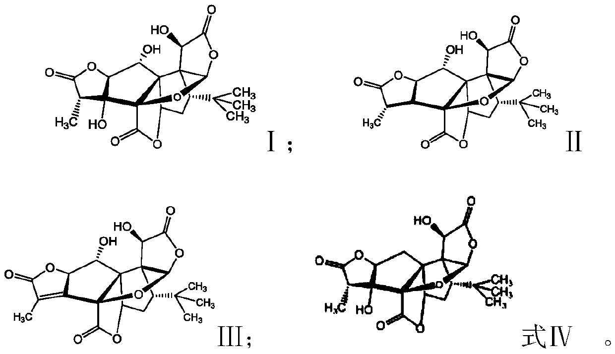 Ginkgolide B raw material and preparation method thereof