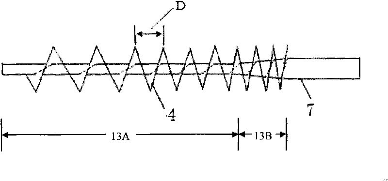 Spiral sludge dewatering equipment with collapsable shaft