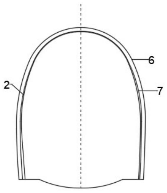 Adjustable tunnel support positioning and primary support inner contour line monitoring device