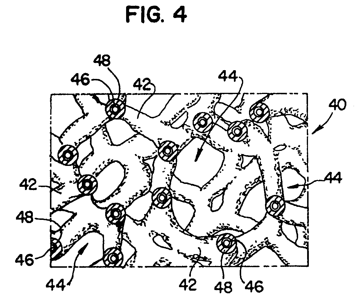 Porous implant with non-porous threads