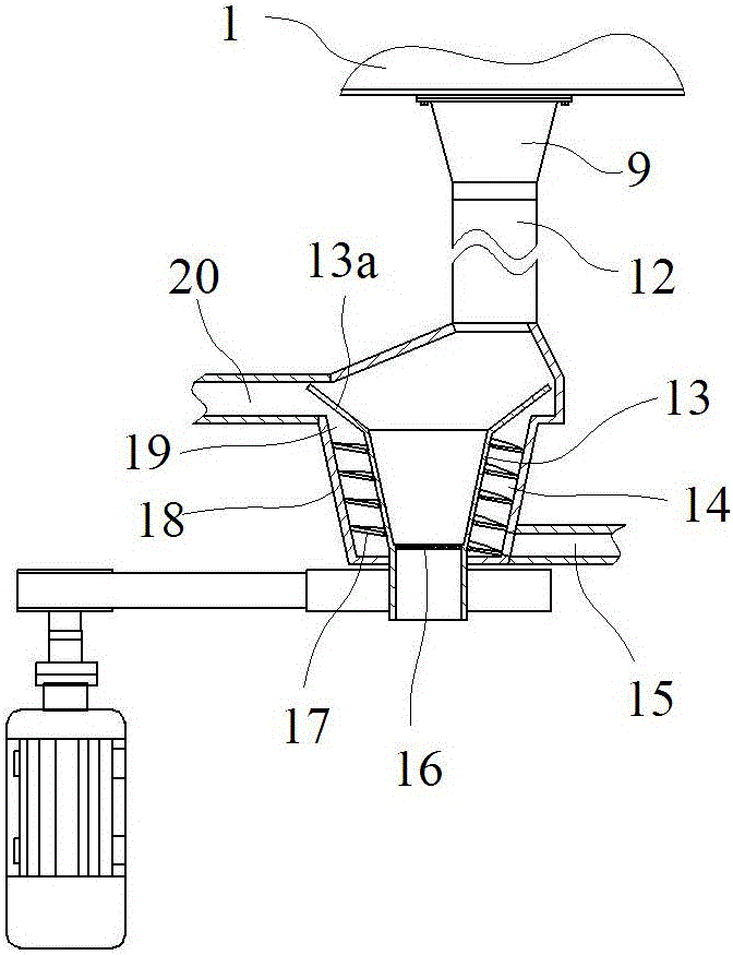 A sludge crushing and drying equipment