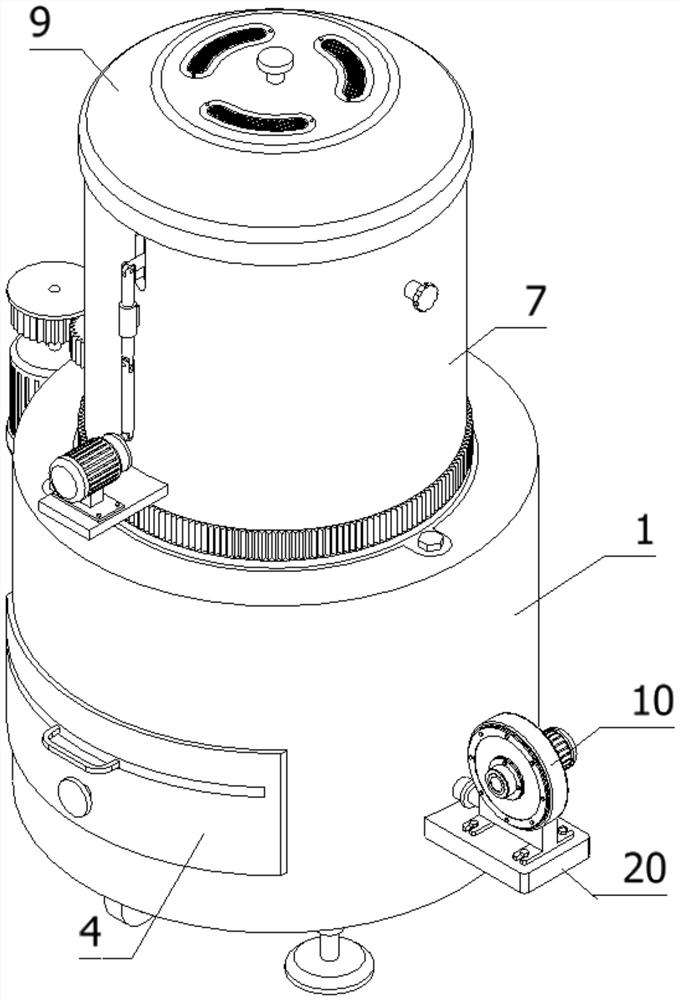 Outdoor rotary energy-saving pollution-free oven equipment