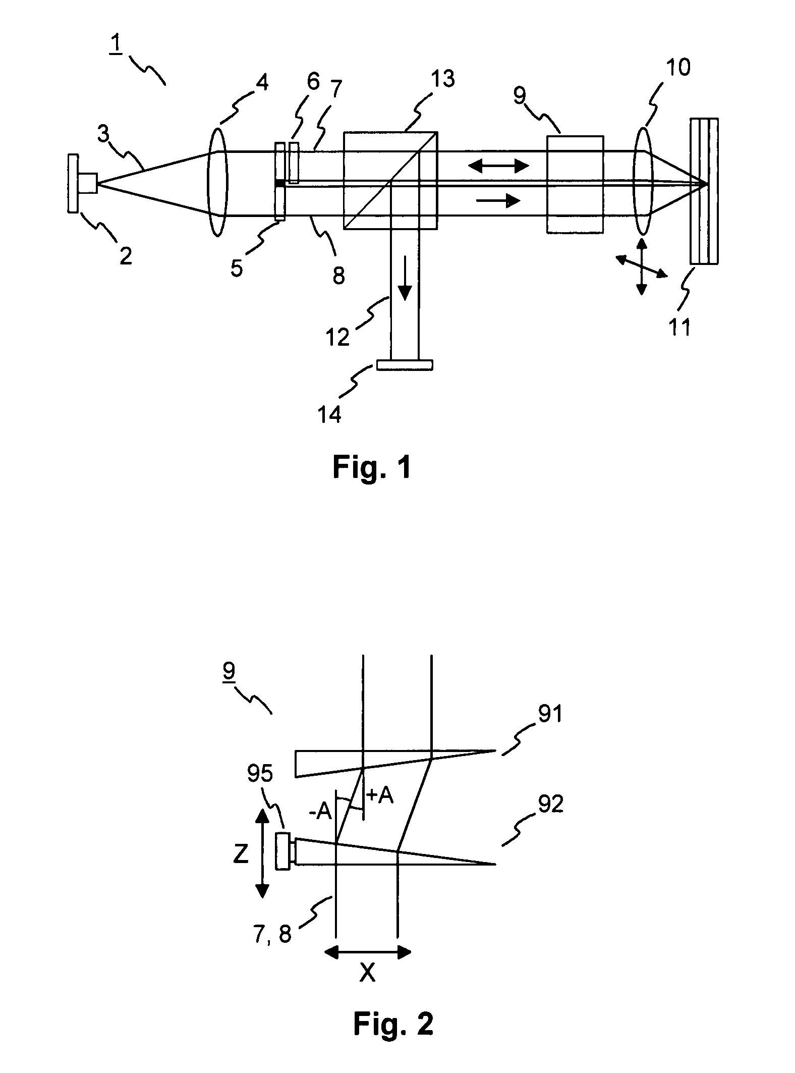 Beam shifting element for an optical storage system