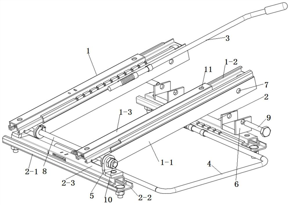 Forklift seat moving and overturning mechanism