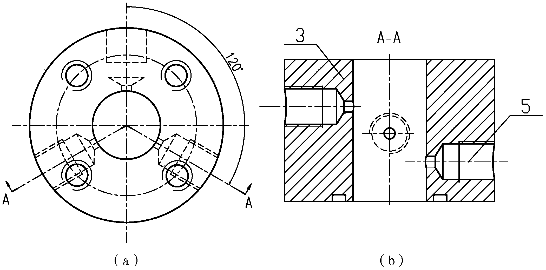 High-pressure water jet self-oscillation nozzle device