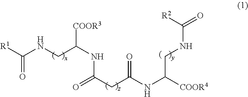 Cleaning agent composition containing acyl basic amino acid derivative