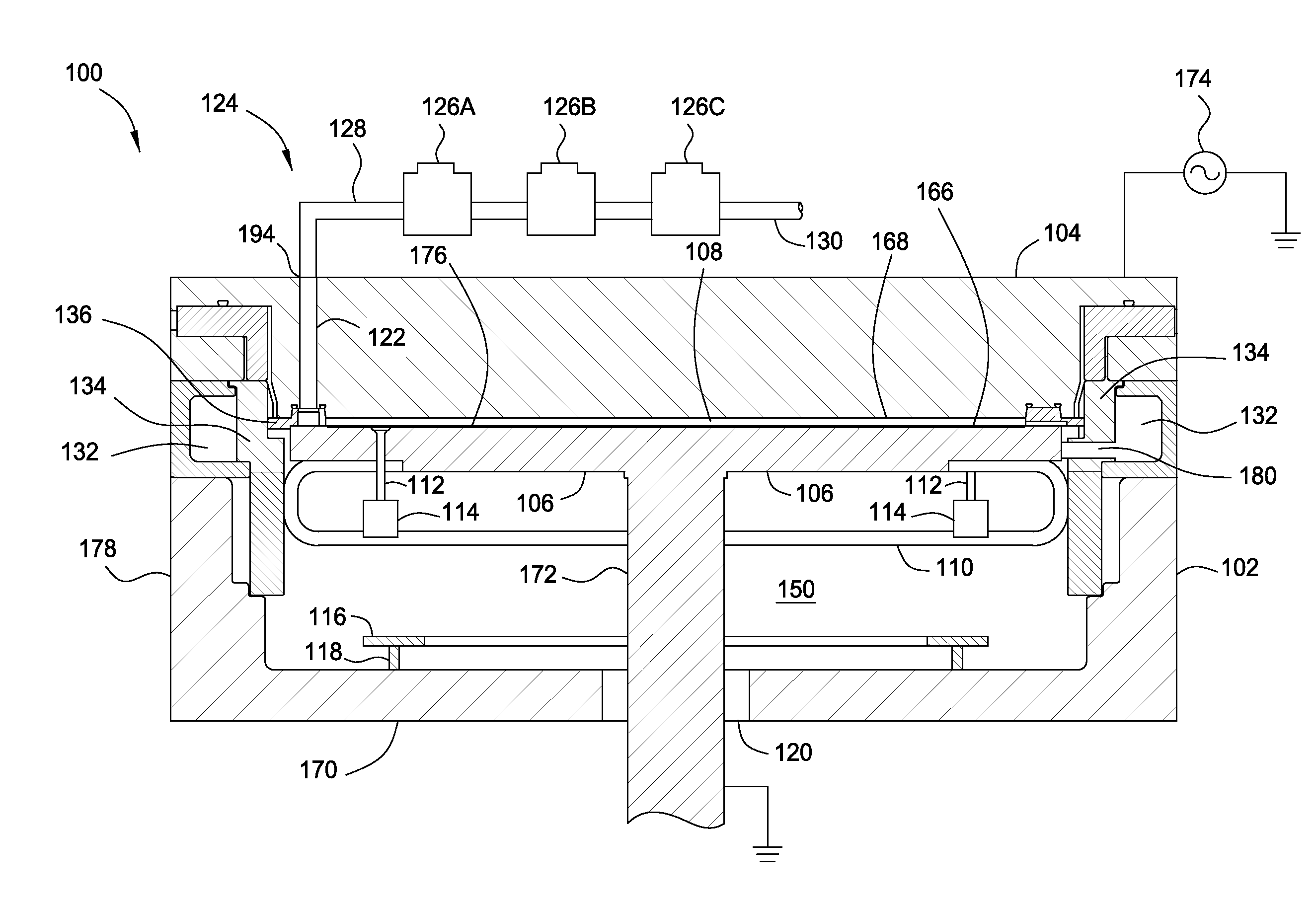 Peald apparatus to enable rapid cycling