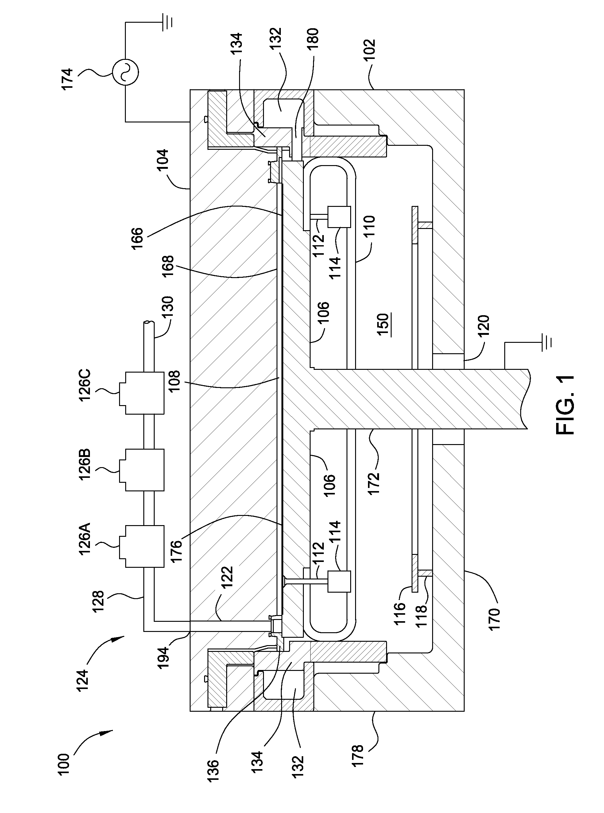 Peald apparatus to enable rapid cycling