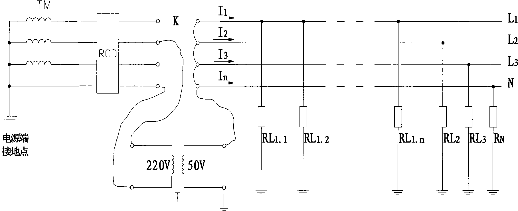 Method for rapidly seeking low line electric leakage