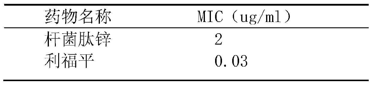 Potential application of zinc bacitracin in resisting mycobacterium infection