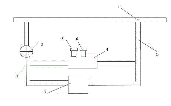 On-line system for automatically monitoring oil state of steam turbine oil in use