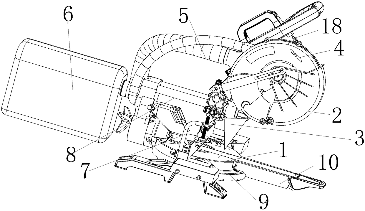 Simple wood distance fine adjustment device