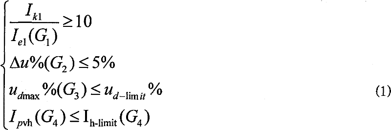 Photovoltaic electric station grid connection capacity optimization and control method based on four-element constraint method