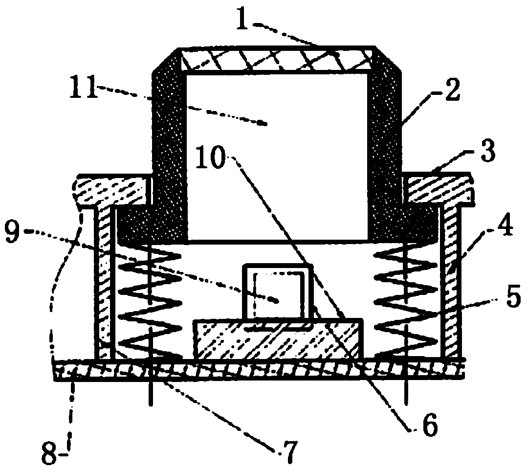 A photoelectric integrated mechanical axis keyboard switch module