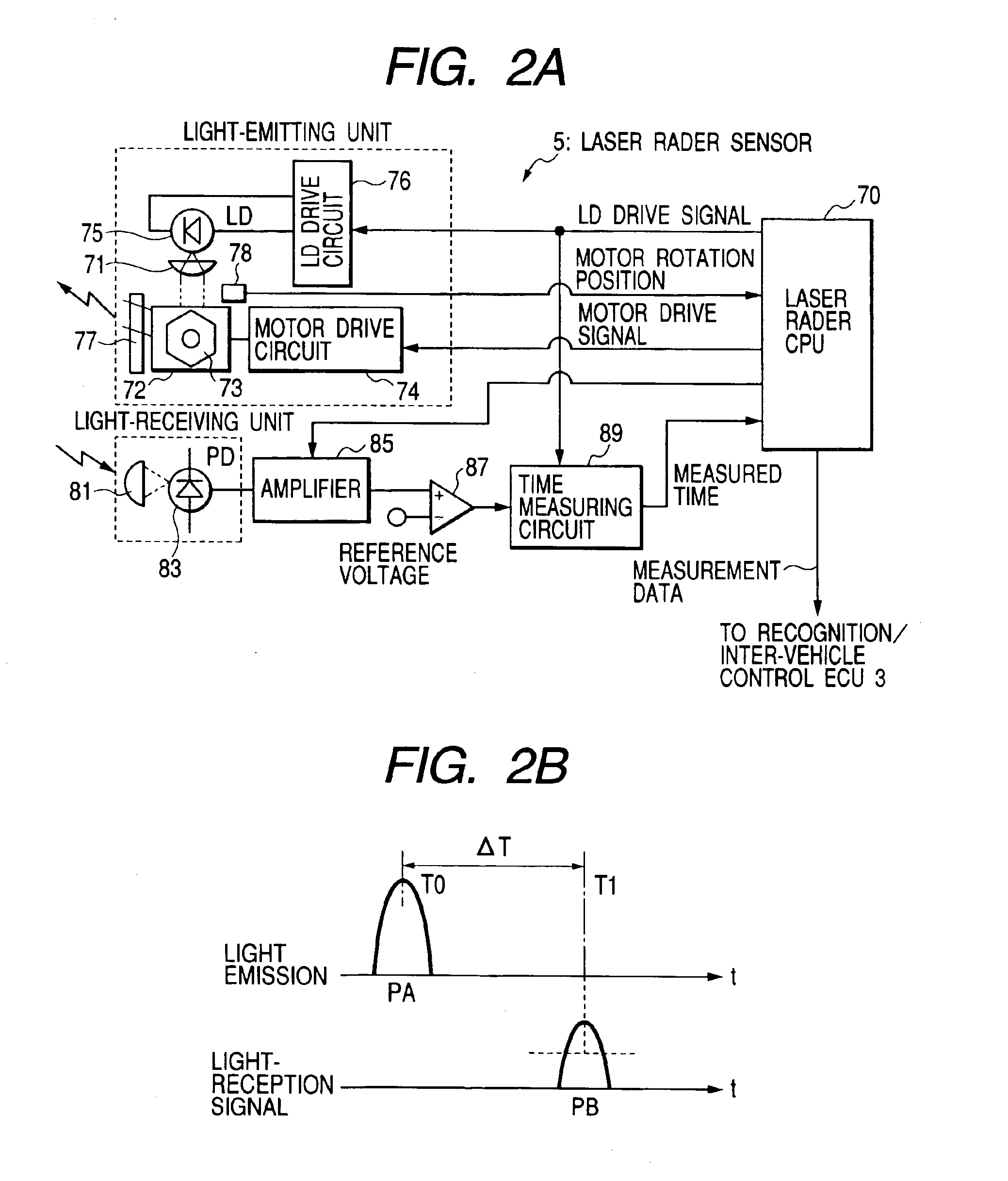 Object recognition apparatus for vehicle, and inter-vehicle distance control unit