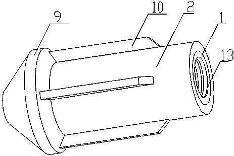 Embedded undercut insulating anchor and embedding method thereof