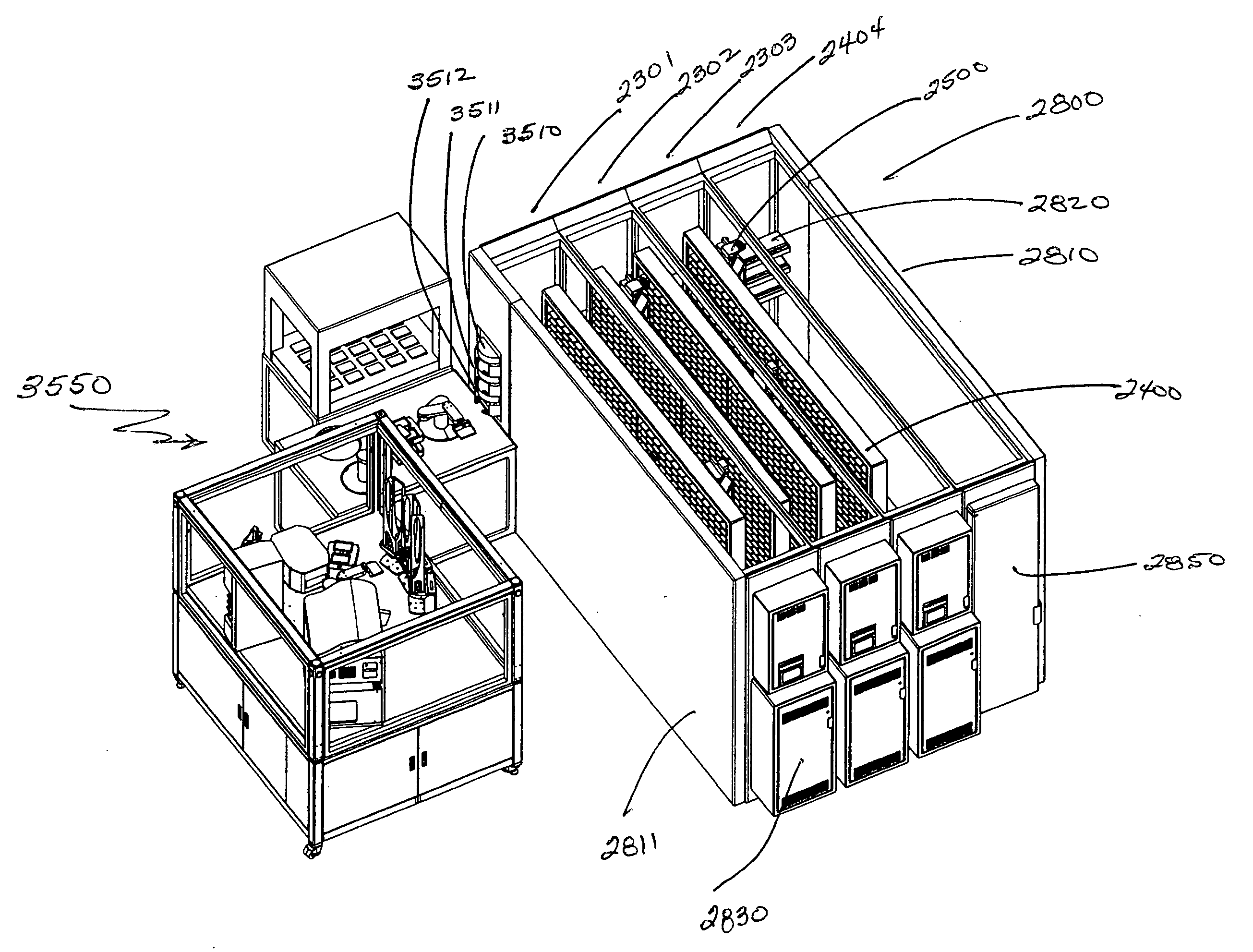 Environmental control incubator with removable drawer and robot