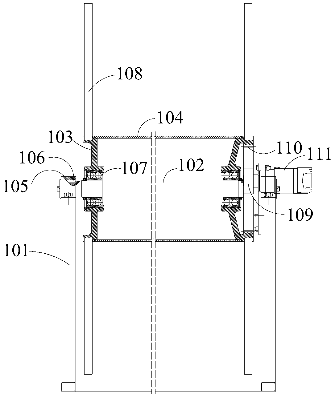 Automatic cleaning and rolling fire hose device