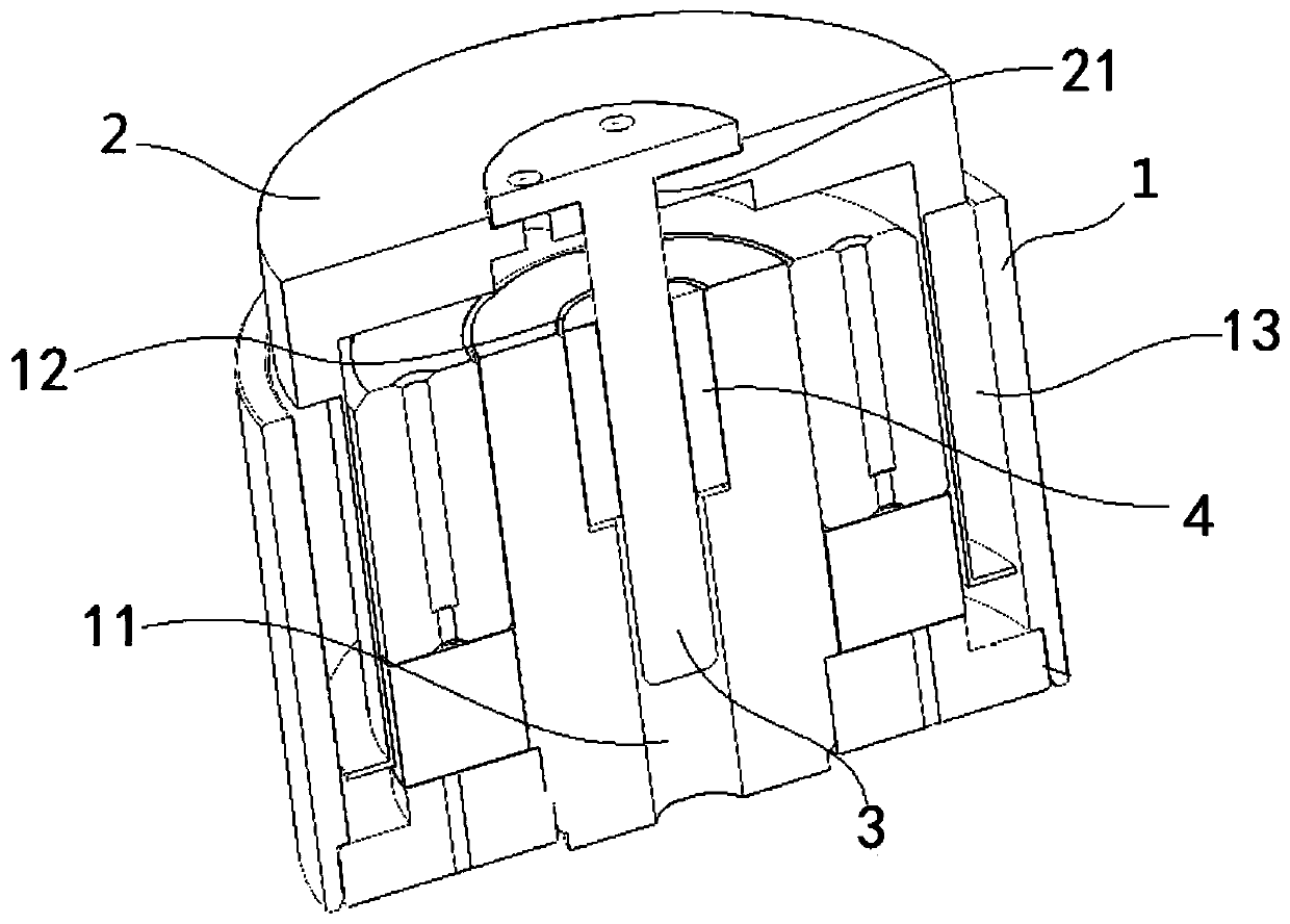 Voice coil motor with linear bearing guiding