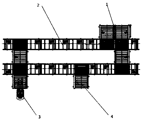 Logistics system and a working method of a dangerous goods transit warehouse