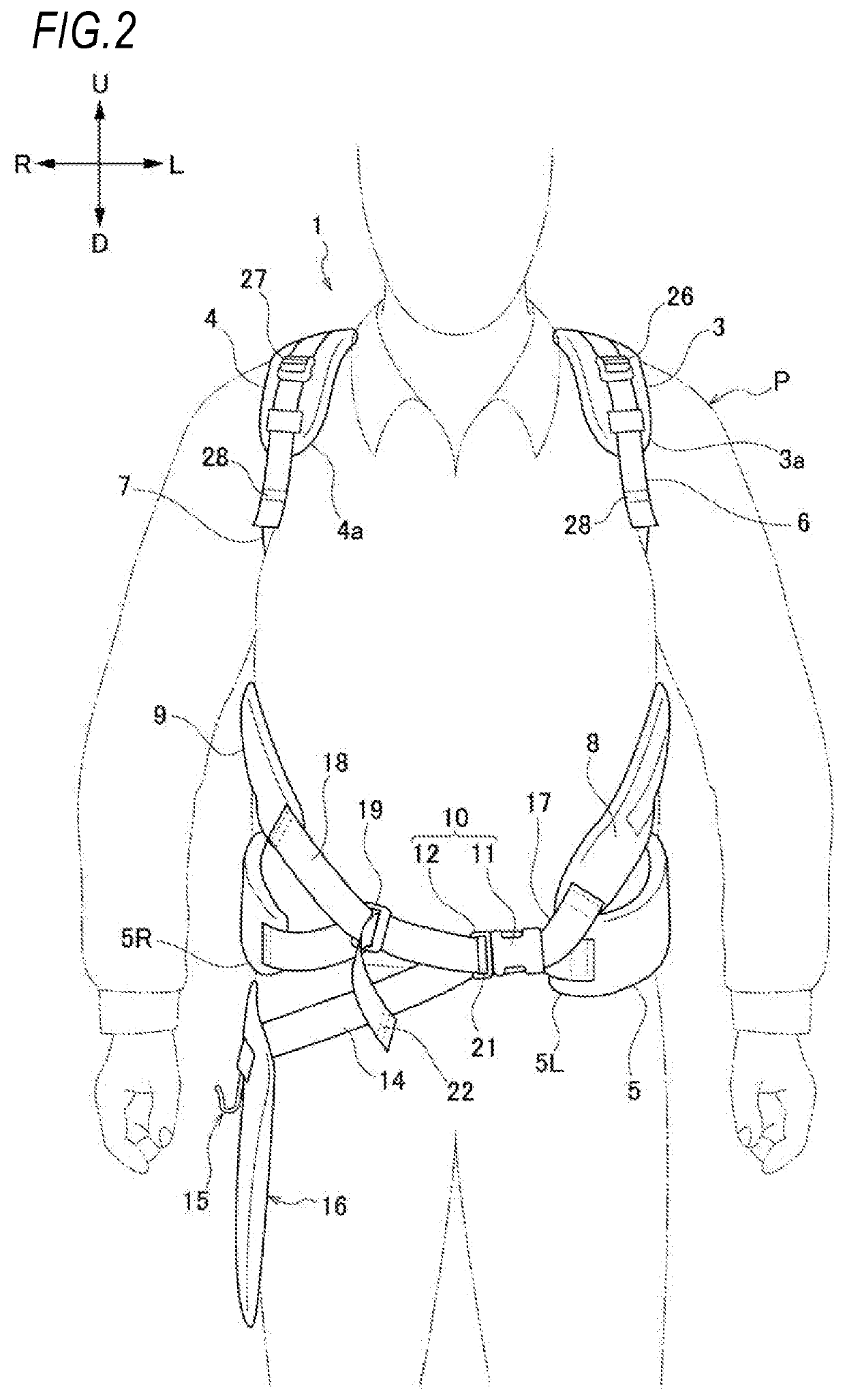 Working machine support belt