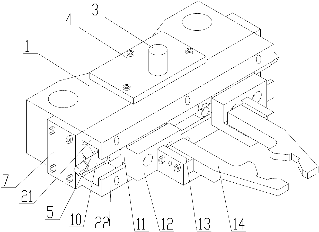 Grabbing mechanism capable of quickly adjusting positions of clamping jaws and using method thereof